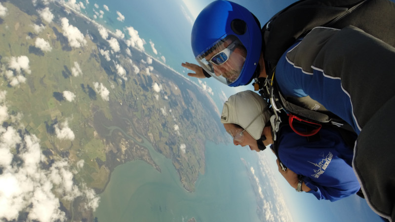 Experience the rush of a 9,000ft skydive at a speed of 200+ km/hr. Freefall for 25 seconds with stunning views of both the east and west coasts of NZ, Great Barrier Island, Waiheke Island and Mt Ruapehu...

